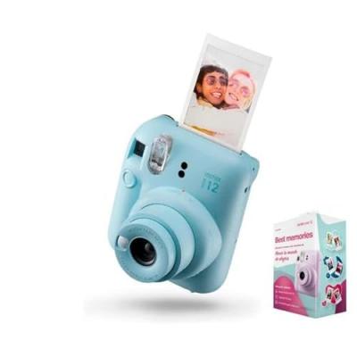 Kit Fujifilm Best Memories Instax Mini 12 Bleu Pastel Appareil Photo Instantan&eacute;