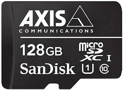 Axis Surveillance Micro Sd 128gb Memory Card Noir