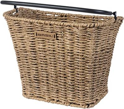 Basil panier Bremende v&eacute;lo en rotin pour 18 litres marron