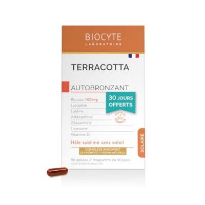 Biocyte Pack Terracotta Autobronzant H&acirc;le sublim&eacute; sans soleil - 90 g&eacute;lules 
