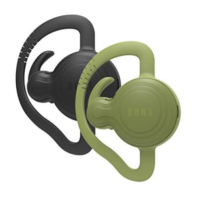 Oreillettes Bluetooth noires et vertes Bonx