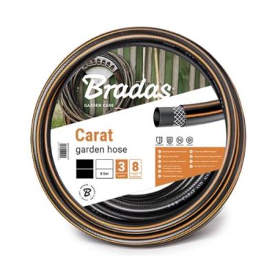 Bradas Tuyau d'arrosage CARAT, 1/2', noir/orange, 50 m
