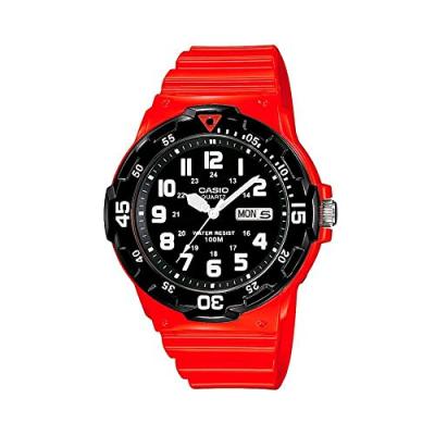 Casio Hommes Analogique Quartz Montre avec Bracelet en r&eacute;sine MRW-200HC-4