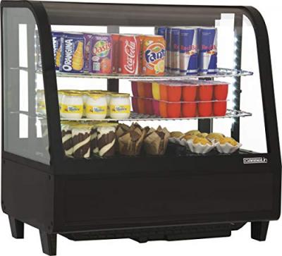 Vitrine r&eacute;frig&eacute;r&eacute;e noir Casselin CVR100LN