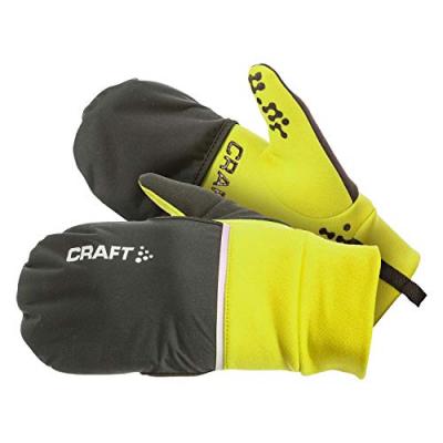 Gants de running Craft hybrid - jaune-noir - S