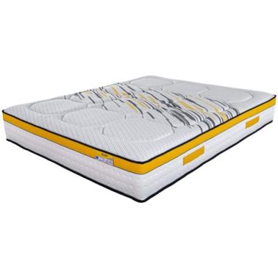 Matelas 140x190 Rugby - Ressorts ensach&eacute;s - Hauteur 27 cm - Soutien tr&egrave;s ferme