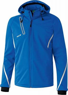 Erima Basic Fonction Veste Softshell Homme, New Royal/Blanc, XL