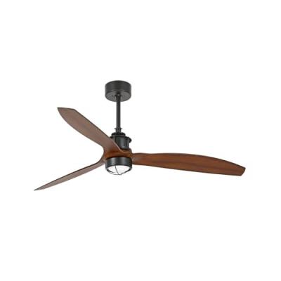 Faro Barcelona 33395-10- JUST FAN LED Ventilateur de plafond noir/bois avec moteur DC