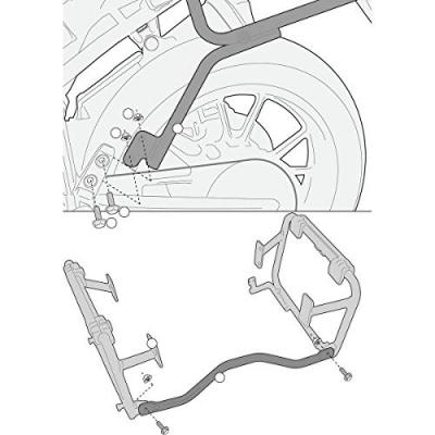 Support valises Givi pour valise Trekker Outback