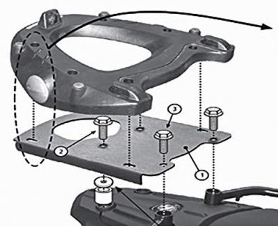 GIVI SR5107, Support topcase Monokey SR, Bagagerie pour votre moto