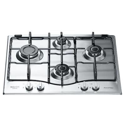 Table de cuisson &agrave; gaz 60cm 4 feux inox - hotpoint - pcn642ixha 