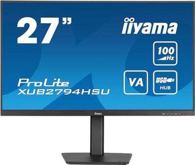 Ecran PC Iiyama XUB2794HSU-B6 27"" FHD/100Hz/VA/1ms/PIVOT/FreeSync