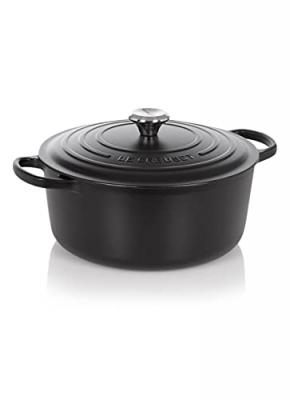Le Creuset Cocotte Signature Ronde En Fonte &Eacute;maill&eacute;e, 26cm, Noir Mat