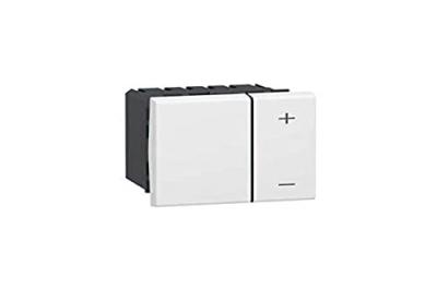 Interrupteur variateur basique 2 fils MOSAIC 2 modules blanc - 078405