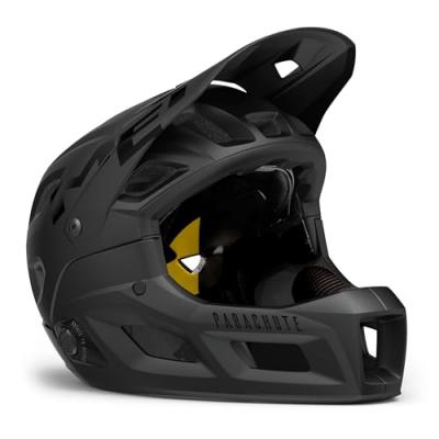 Casque avec mentonniere amovible met parachute mcr mips noir mat 2022