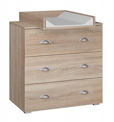Commode mia avec table &agrave; langer Sonoma Oak - ch&ecirc;ne sonoma