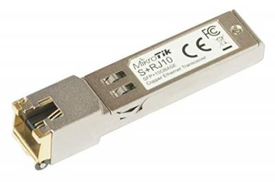 Mikrotik S+RJ10 Module &eacute;metteur-r&eacute;cepteur de r&eacute;seau 10000 Mbit/s SFP+