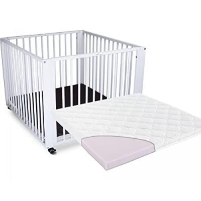 Parc Moritz blanc avec matelas 89x86