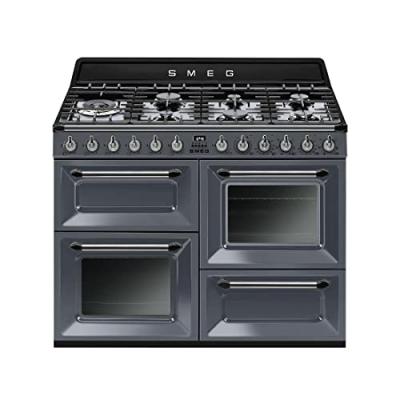 SMEG Piano de cuisson gaz SMEG TR4110GR Victoria 110 cm Gris Ardoise