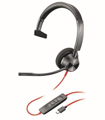 POLY 3310 Casque Avec fil Arceau Appels/Musique USB Type-C Noir - Neuf