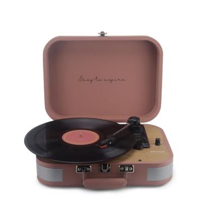 Platine vinyle vc600 - tourne-disque - bluetooth - lecteur et convertisseur de vinyle - mocha mousse 