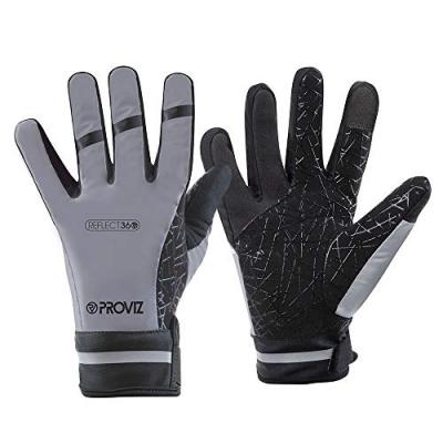 Proviz Refliz360 Gants de cyclisme imperm&eacute;ables pour hommes, Argent, M