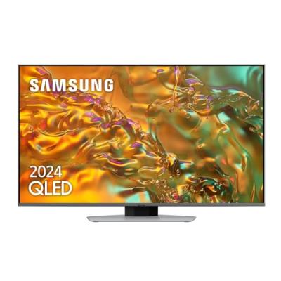 TV QLED Samsung TQ85Q80D 216 cm 4K Smart TV 2024 Argent &eacute;clipse