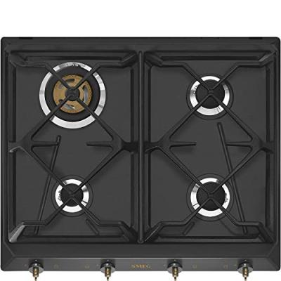 Smeg - SRV864AOGH plaque Anthracite Int&eacute;gr&eacute; (placement) Gaz 4 zone(s)