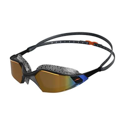 Lunettes de natation speedo aquapulse pro mirror noir or