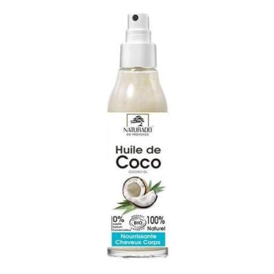 Spray Huile de Coco Pure Bio 150ml Corps et Cheveux Naturado
