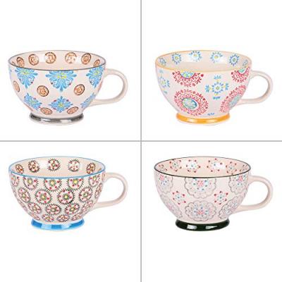 Table Passion - Coffret de 4 d&eacute;jeuners boh&egrave;me 32 cl
