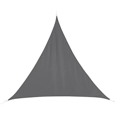Voile d'ombrage triangulaire - Gris - Toile solaire 5 x 5 x 5 m