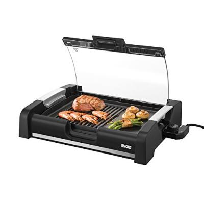 Unold Barbecue &eacute;lectrique Barbecue de table voyant lumineux noir