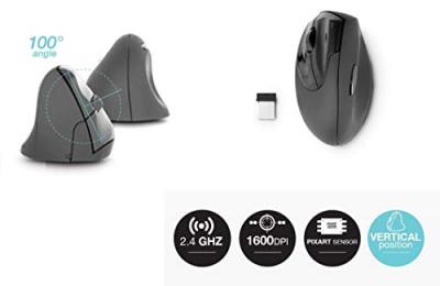 URBAN FACTORY ERGO MOUSE 1600 DPI WIRELESS