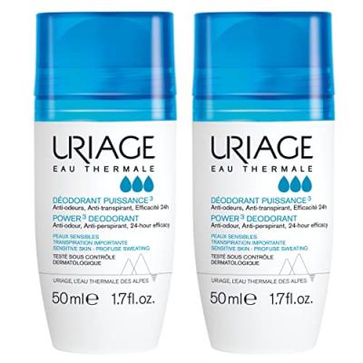 URIAGE Soin&Hygi&egrave;ne - D&eacute;odorant roll-on puissance 3 lot de 2