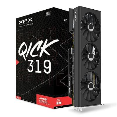 XFX Speedster QICK 319 Black Edition AMD Radeon RX 7700 XT 12 Go GDDR6