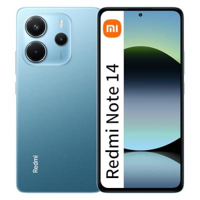 Smartphone Xiaomi Redmi Note 14 4G 8Go RAM 256Go Bleu Pas de NFC 
