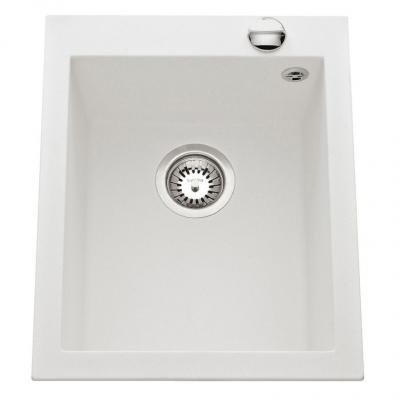 Cuve PURE synth&egrave;se blanc alpin &agrave; encastrer H.50.4 x l.79.4