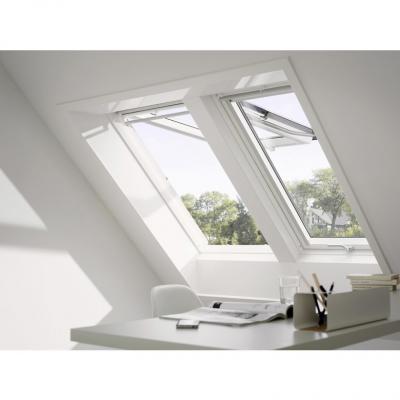 VELUX 78 x 98 Confort WhiteFinish bois blanc &agrave; projection GPL MK04