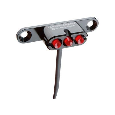 Eclairage arriere supernova airstream tail light 2 tige de selle noir