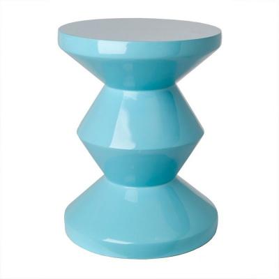 Pols Potten - Zig Zag Tabouret, bleu clair