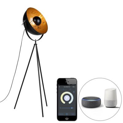 Lampadaire intelligent tr&eacute;pied noir avec Wifi A60 - Magna 40 Eglip