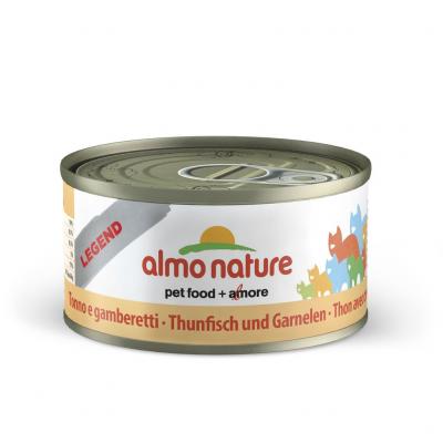 P&acirc;t&eacute;e almo nature tradition legend pour chat thon et crevettes