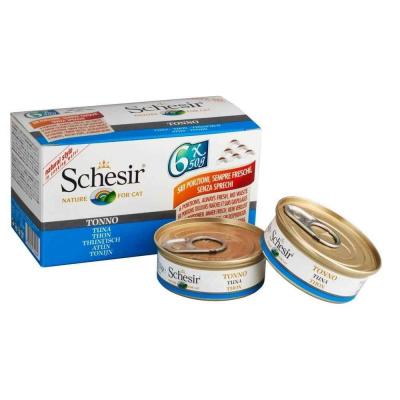 Nourriture Humide Thon al Natural Multipack 6 Unit&eacute;s 6x50 gr Schesir