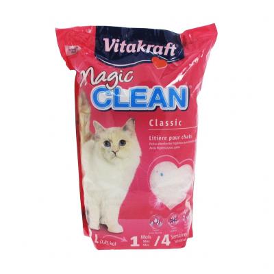 Vitakraft Magic Clean - Liti&egrave;re silice 4 semaines pour Chat - 4,2L