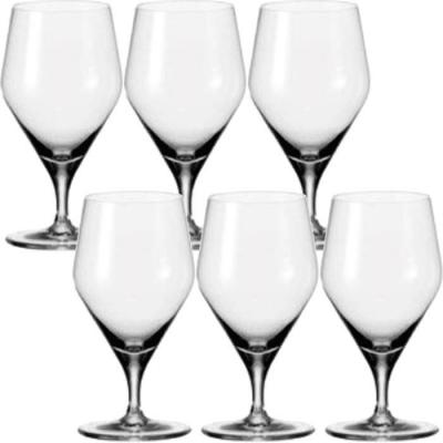 Lot de 6 verres &agrave; vin blanc sur pied 340ml verre transparent
