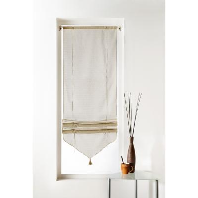 Store En Pointe Avec Cordon - 73x165cm - Blanc