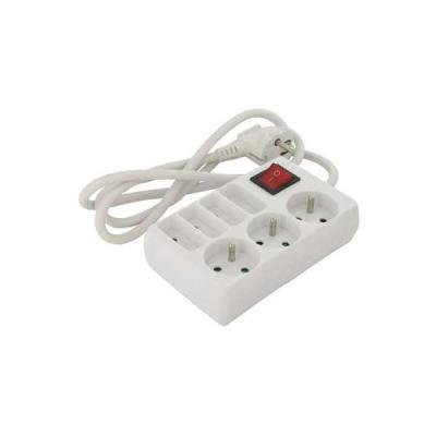 Bloc multiprise 7 prises Dhome - 3 x 2P+T + 4 x 2P