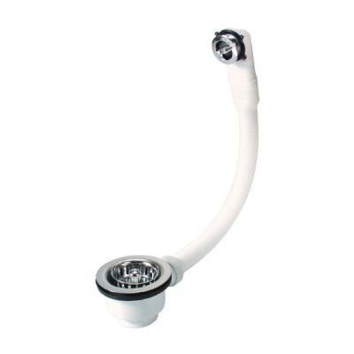 Bonde &agrave; panier avec trop plein, Diam.84 mm, 0204121, NICOLL
