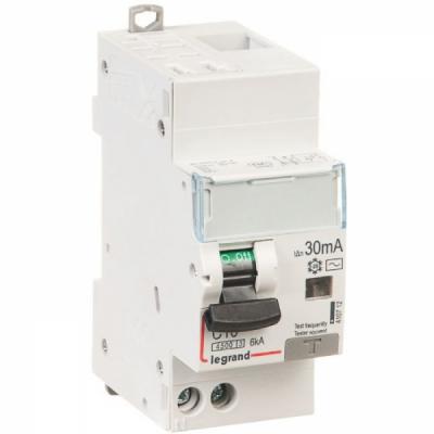 Disjoncteur Diff&eacute;rentiel Legrand Dx3 20A Courbe C 30Ma 2 Poles Type Ac - Auto / Vis - 6Ka